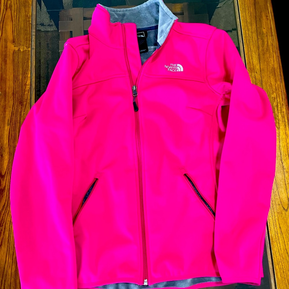 Women’s North Face Fuchsia & Grey Apex Bionic Jacket